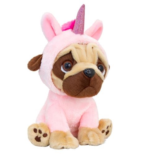 Petite Peluche Keel Toys - Pugsley licorne Rose clair