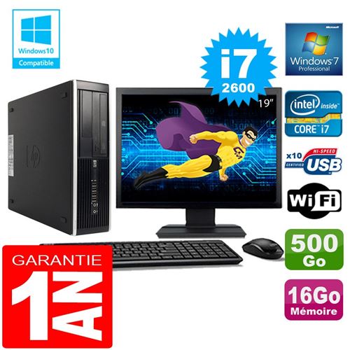 Acheter Pc hp compaq 8300 sff core i7-2600 ram 16go disque 500 go wifi w7 ecran 19' État correct - 349,00 € Pc hp compaq 8300 sff core i7-2600 ram 16go disque 500 go wifi w7 ecran 19' État correct - Hewlett-Packard reconditionné disponible sur Fnac