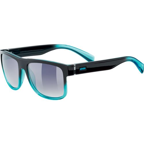 Lunettes de soleil Uvex LGL 21 Black Turquoise Mirror Smoke Dégradé
