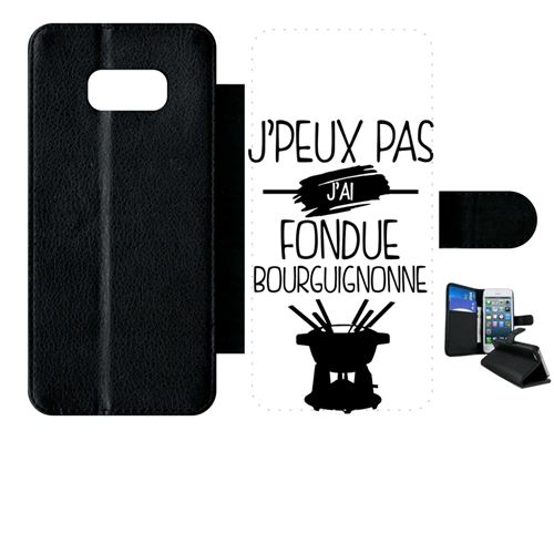 Etui à rabat samsung galaxy s8+ plus j peux pas j ai fondue bourguignonne 1