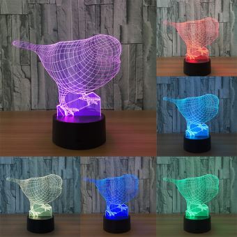 Illusion 3d Visuelle Night Light 7 Modifier Les Couleurs Lampe Led