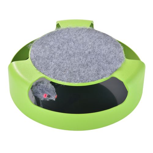 Meilleurs prix pour Chat Jouet Souris Chase Jouer En Plastique Tournable Chaton Catching Moving Scratch Board Interactive Tapis Outil PS303