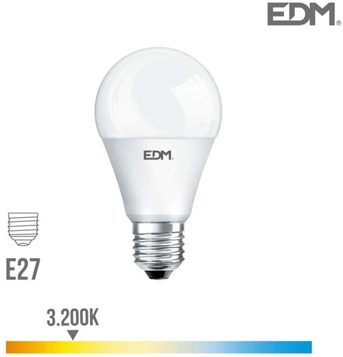 Ampoule standard LED E27 17 W 1800 lm 3200 K lumière chaude EDM
