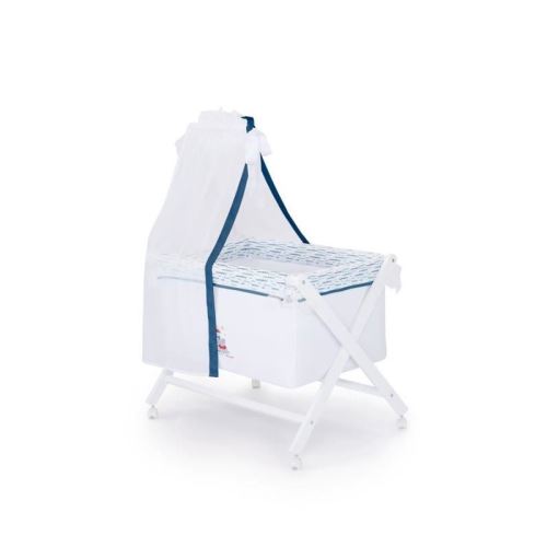 lulu castagnette berceau complet en bois theme lulu apolo 55x85 cm bleu