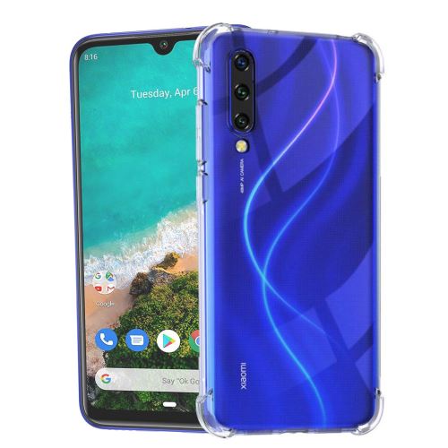 Coque Xiaomi Mi A3 (MIA3) Souple Transparente flexible Bumper en Gel TPU Silicone Invisible Antichoc avec bords renforcés - Accessoires Pochette Case