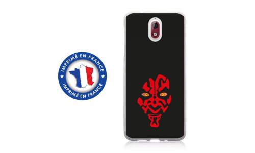 Coque souple pour Nokia 3-1 avec impression Motifs Dark rouge