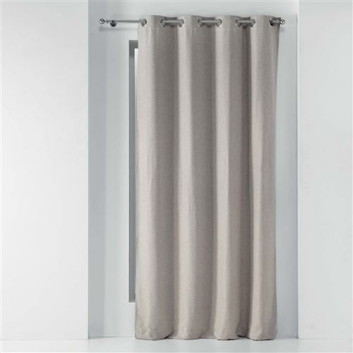 Rideau a oeillets 135 x 240 cm occultant chambray uni chinea Lin Douceur d'Intérieur