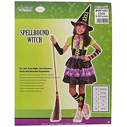 Christy de filles costume sorcière spellbound (8-10 ans)