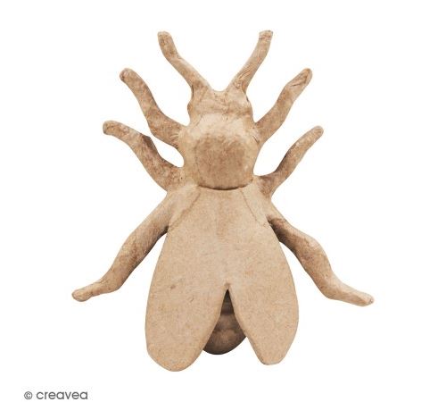 Abeille en papier mâché - 12,5 cm