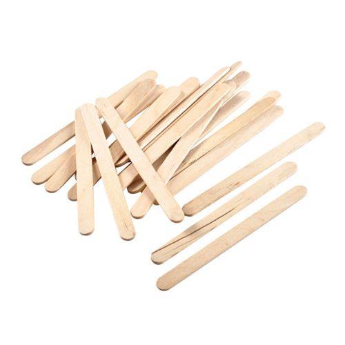 Paris Prix - Lot De 100 Bâtonnets En Bois colorem 11cm Naturel