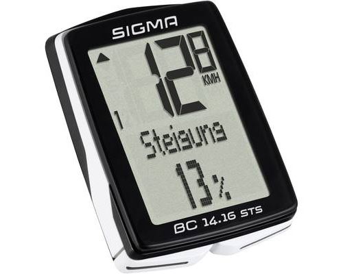 Compteur sigma bc 14.16 altimetre et cadence pedalage sans fil (19 fonctions)