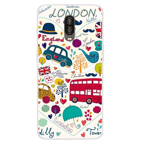 Coque en TPU impression de motifs éléments de londres pour votre OnePlus 6T