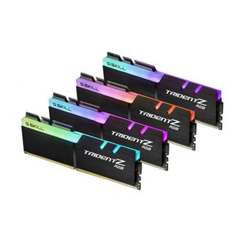 G.Skill TridentZ RGB Series - DDR4 - kit - 32 Go: 4 x 8 Go - DIMM 288 broches - 3200 MHz / PC4-25600 - CL16 - 1.35 V - mémoire sans tampon - non ECC - 1