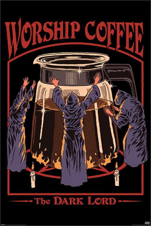 Maxi Poster 61 x 91,5 cm Steven Rhodes Worship Coffee