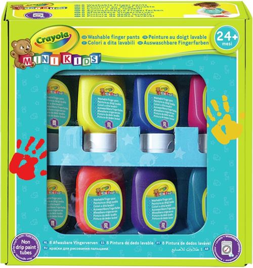 Crayola peinture lavable pour doigts Mini Kidsjunior 90 ml 8 pièces