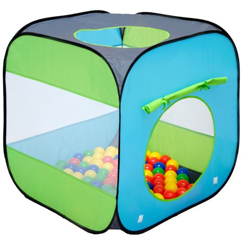 LittleTom Tente de jardin à boules 70x70x72cm jouet pour jeunes enfants Bleu