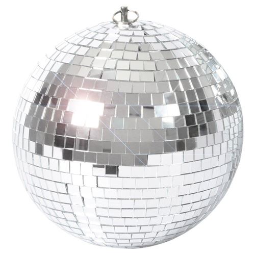BeamZ MB20 - Boule à facettes 20 cm, sphère en PVC avec éclairage argenté et installation facile