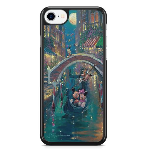 Coque Fifrelin Noire pour iPhone XS MAX Mickey Minnie Venise Venice Cute Love