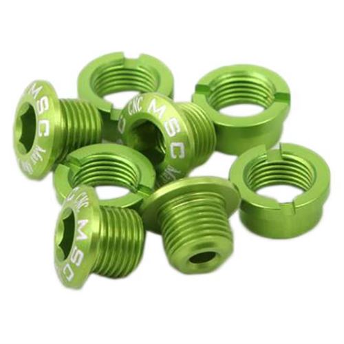 Msc Outils Msc Chainring Bolts Kit Alu7075t6 8 Units M8 x 8 / 8.5 mm