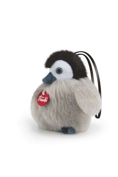 Trudi peluche Charm pingouin 10 cm gris taille XXS