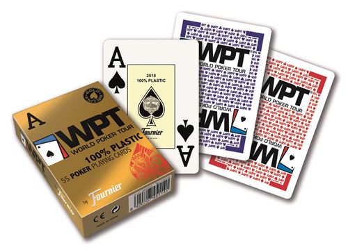 Jeu cartes plastique wpt