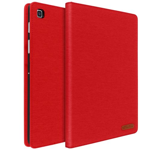 Etui pour Samsung Galaxy Tab S5e Rangements Cartes Fonction Support Rouge