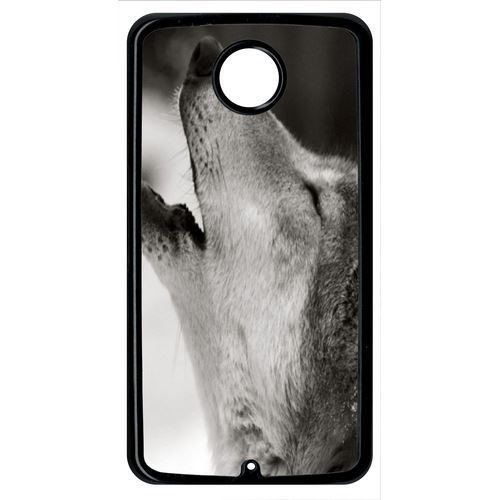 Coque Loup Hurlant Compatible Google Nexus 6 Transparent