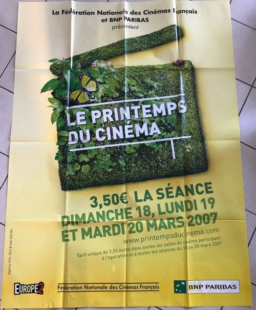 Le Printemps Du Cinéma 2007 AFFICHE CINEMA ORIGINALE