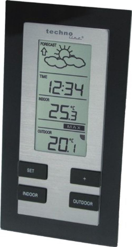 Technoline WS 9215-IT Station météo Aluminium/noir
