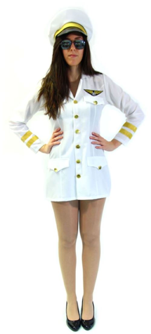 Déguisement femme Commandant de Bord - Taille L