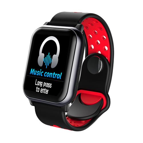 Bracelet Bakeey KY11 Moniteur de pression artérielle de fréquence cardiaque 1,3 pouces rouge
