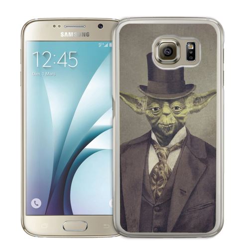 Coque pour Samsung Galaxy S6 Edge star wars vintage yoda