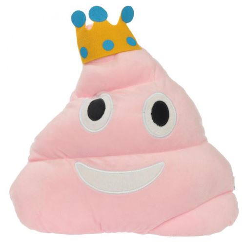 Coussin Moelleux Emotive - Princesse Caca Rose