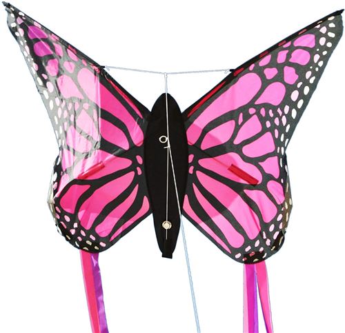 Spiderkites papillon Filles papillons 90 cm polyester rose