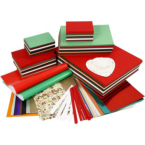 Creotime set de décoration de Noël en carton 4060 pièces multicolore