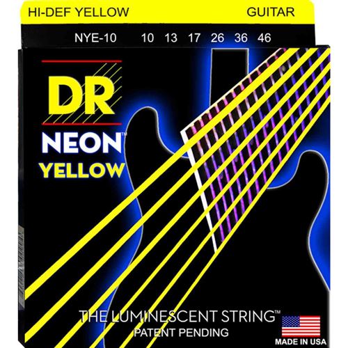 Dr - Jeu de cordes pour guitare électrique - Neon Medium - Jaune - Image 2