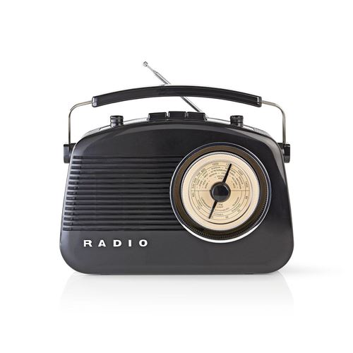 Nedis RDFM5000BK Radio FM | 4,5 W | Poignée de Transport | | Noir