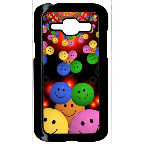 Coque Smiley Mania Compatible Samsung Galaxy J1 Transparent