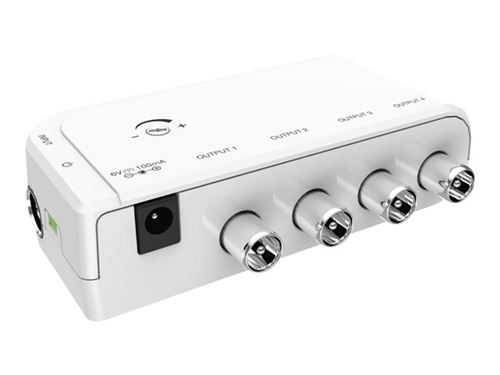 Valueline VLS-AMP40 - Amplificateur / répartiteur RF pour TV - blanc
