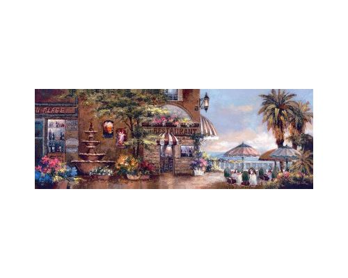 Puzzle 1000 Pièces : James Lee : Cafe Walk II, Art Puzzle