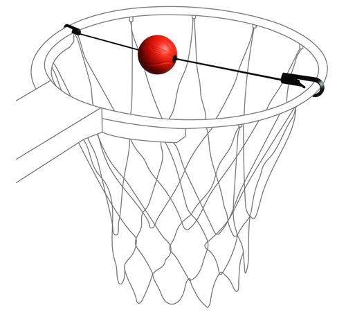 Pure2Improve Basketball Target Trainer noir / rouge