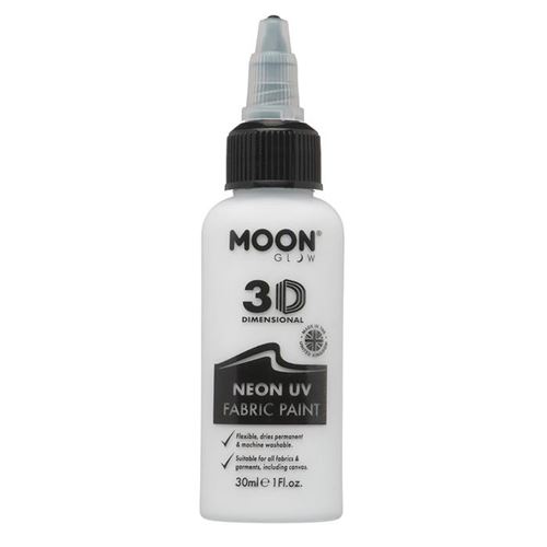 Moon Glow vêtements peinture néon uv 30 ml blanc