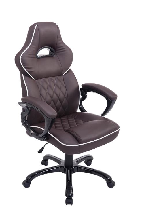 Fauteuil de Bureau / Chaise Gaming Big XXX en Similicuir / Capacité de charge 180 Kg- Couleur Marron