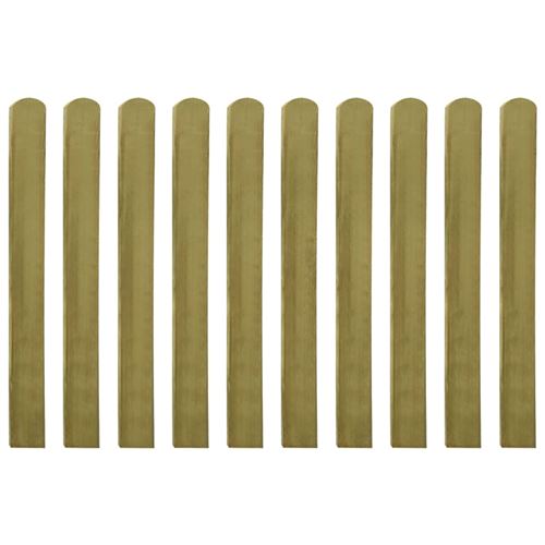 vidaXL 20 pcs Lattes imprégnées de clôture Bois FSC 100 cm