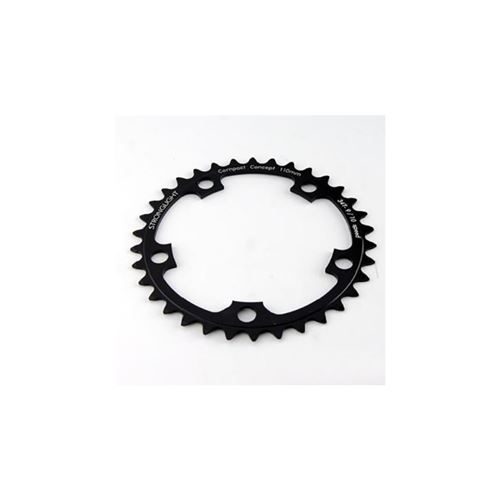 Plateau route diam 110 inter 42dts noir alu 5083 strong 10/9v. 5 branches