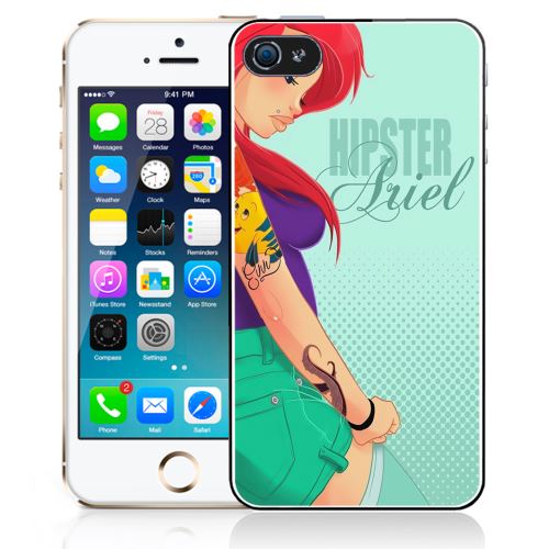 Coque pour iPhone 4/4S ariel sirène hipster