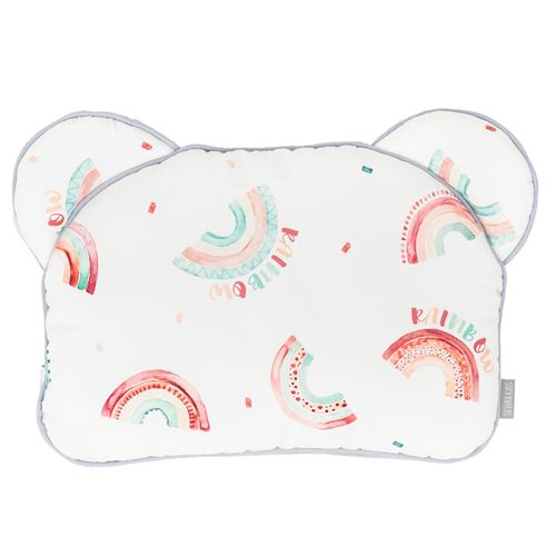 Oreiller coussin plat réversible , RAINBOW Gris 35 x 27 cm