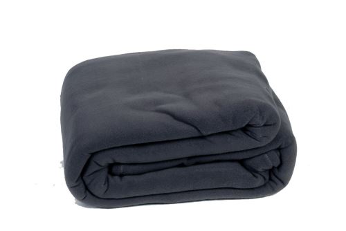 Comptoir du Linge POL18GRF Couverture Polaire 220 x 180 cm, 350g/m2, Gris Foncé