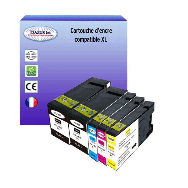 Cartouche D'encre Jaune Compatible Canon PGI1500XL - Pour Imprimantes Canon Maxify MB Série (2050, 2150, 2350, 2750...) - 11.5ml