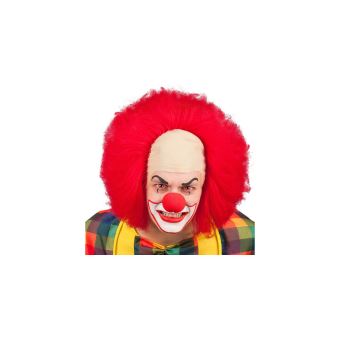 perruque clown rouge